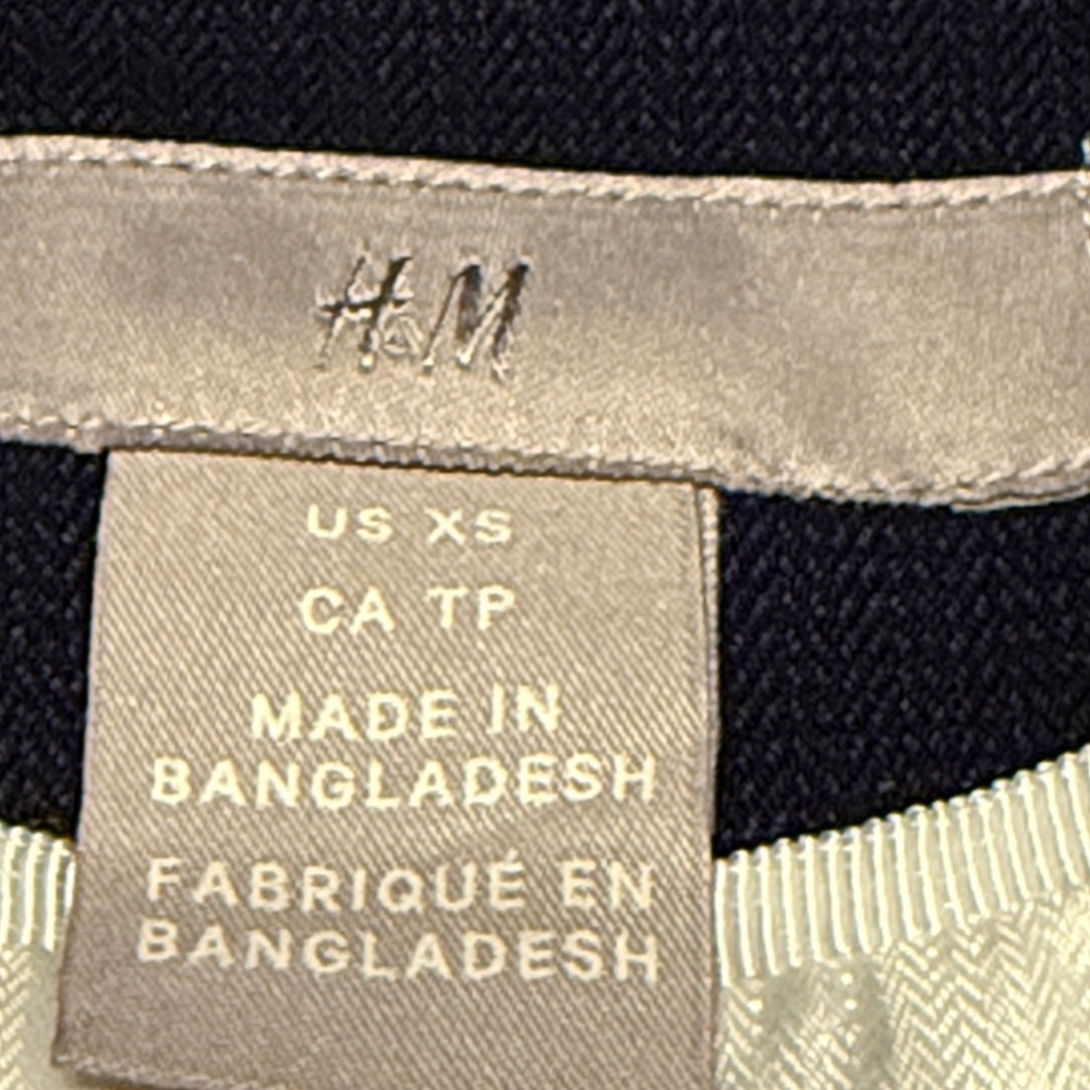 H&M Navy Women's Blazer - Picture 2 of 4